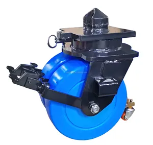 JP MC Nylon Container Caster Wheel Heavy Duty Caster di alta qualità personalizzato nero rosso blu metallo OEM Steel Jack Style