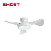 Ventilateur de plafond moderne avec moteur en cuivre ABS, certifié CE, lampe LED, lustre blanc, pales invisibles amovibles, télécommande