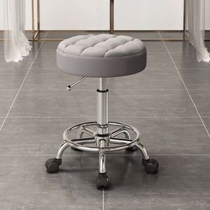 Modern Luxury Beauty Salon Furniture Rotating Home Nail Spa <b>Stool</b> Barber Shop Metal Chair - Product Image 5
