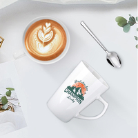Mug à café en céramique personnalisé Modernqiu avec poignée, compatible lave-vaisselle et micro-ondes, tasse à sublimation pour cadeau