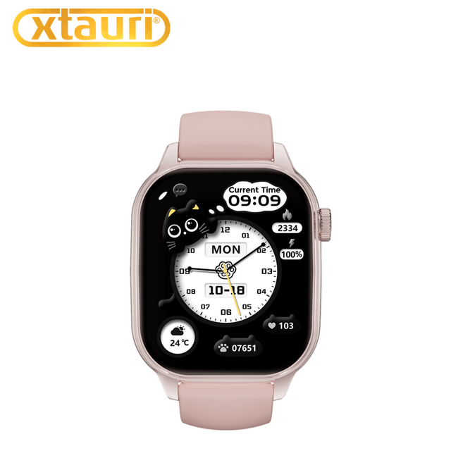 XTAURI Smartwatch Supports Calls Music AI Voice Assistant Magnetic IP68 Waterproof Square Design TFT Display Health Monitoring