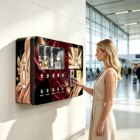 Mini dispensador automático de fragancias inteligente, máquina expendedora de perfumes con pantalla táctil; acepta tarjetas de crédito y monedas, así como SDKs.