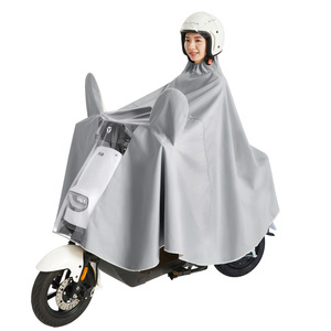 Imperméable en tissu Oxford pour vélo électrique, scooter, adulte, grande taille, simple/double, <span class=keywords><strong>poncho</strong></span> long pour <span class=keywords><strong>femme</strong></span>, protection intégrale contre les fortes pluies - Product Image 1