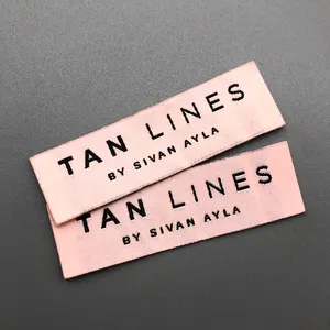 Label Type Manufacturer Custom Clothing Labels Iron On Woven Label