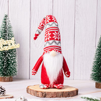 Décorations de Noël et du Nouvel An 2025 : Adorables poupées sans visage en tissu, ornements suspendus imprimés UV, pour bureau et fenêtre, Noël éblouissant