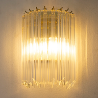 Lampe murale LED en fer quadrangulaire pour salle de bain, hôtel, chambre à coucher, salle à manger, salon