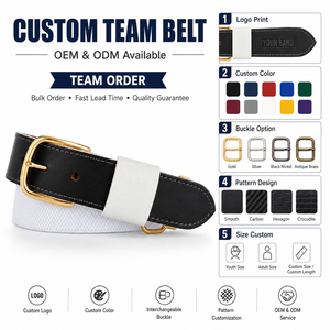 <span class=keywords><strong>Ceinture</strong></span> de baseball <span class=keywords><strong>élastique</strong></span> réglable Prosteer en gros, <span class=keywords><strong>ceinture</strong></span> de club personnalisée pour uniforme d'équipe, commandes en gros, ODM, OEM - Product Image 3