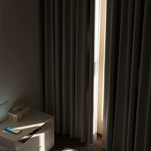 Rideaux occultants pour chambre à coucher - Nouveau design de baie vitrée à crochets, isolation <span class=keywords><strong>thermique</strong></span>, protection solaire, blocage de la lumière, tissu occultant - Product Image 2