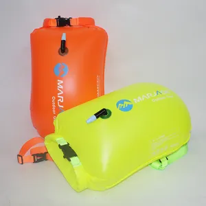 Bán Hot MARJAQE PVC Sản Xuất Inflatables Lưu Trữ Phao Bơi Túi Khô Orange Nổi An Toàn Phao Bơi