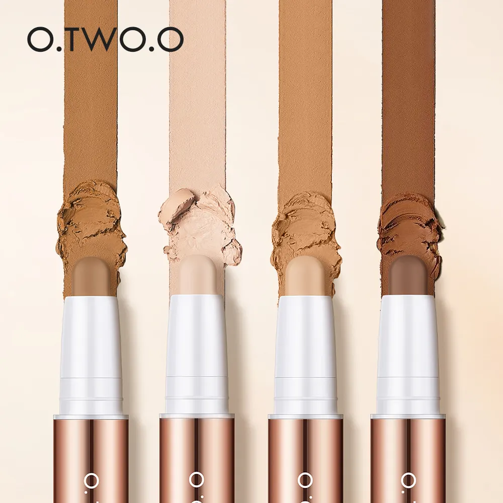 O.TWO.O Makeup Factory High Definition Concealer with 4 Colors 2 In 1 Bronzer Highlighter Makeup