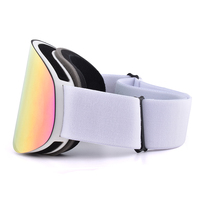OEM 202 Lunettes de ski et de snowboard personnalisées, anti-buée, anti-rayures, protection UV400, sangle réglable, tendance pour femmes, sports d'hiver