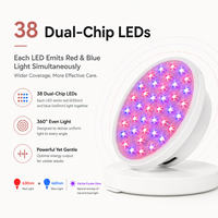 Patch anti-acné à LED rouge et bleue OEM ODM, 38 LED, 630 nm, 460 nm, patch électronique pour l'acné, soin de la peau, appareil de beauté