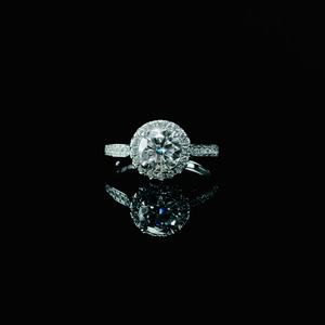 Bague en moissanite pour femme Xingyue 925 argent fin, bijoux fins, 1 carat, clarté VVS, forme ronde - Product Image 5