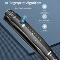 Cerradura Inteligente para Puerta CS7 con Reconocimiento Facial 3D, Aleación de Aluminio, Funciona con Tuya WiFi, Control Remoto, Alarma Antirrobo, Fácil Instalación, Nube