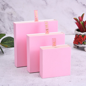 Nhiều Kích cỡ biểu tượng tùy chỉnh 3D trong suốt vuông Nhựa PE phim hộp hiển thị với mềm mỏng giấy bìa trượt ngăn kéo hộp đồ trang sức - Product Image 6