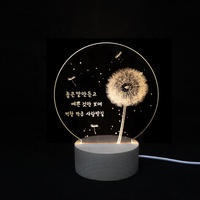 Nouveauté : Lampes 3D en acrylique personnalisables, lampe LED en acrylique sur mesure, lampe de chevet LED à illusion 3D en bois pour la décoration de chambre