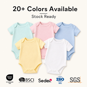 Combinaison bébé personnalisée, couleur unie, broderie, coton biologique de qualité supérieure, combinaison bébé nouveau-né, garçon, combinaisons unies en vrac, vêtements pour bébé - Product Image 2