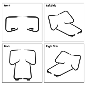Barres de protection pour sacoches de moto, pour Harley Touring Electra Glide FLHT FLHR CVO Road King 1997-2008, support en acier noir - Product Image 5