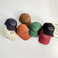 Gorra de Béisbol Estilo Coreano para Niños, con Bordado de Letras, Protección Solar, Unisex, para Primavera y Otoño, 2026