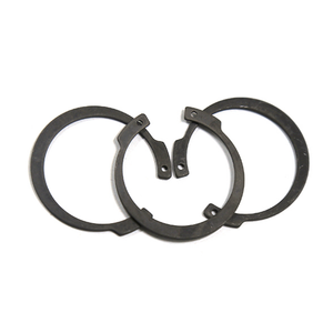 Acier à ressort 65Mn monté axialement Type A circlips élastiques noirs E pour alésages bague de retenue inverse pour trou - Product Image 5