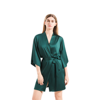 Robes de demoiselle d'honneur en satin brodé FUNG 6055, longueur genou, peignoir pour femmes, personnalisable, en stock, prêt à être expédié
