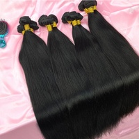 Vente en gros de mèches de cheveux humains vierges Remy 100% bruts, qualité 8A, longues et lisses, cheveux brésiliens, fournisseur d'usine de cheveux en Chine