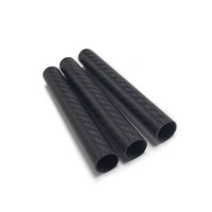 3K Matte Black Carbon <b>Felt</b> Tubes Assortment 5mm <b>Thickness</b> High Strength for Industrial Supports Drone Frame DIY Builds - Product Image 6