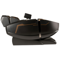 Fauteuil de massage de luxe Rotai Black Panther 4d zéro gravité Rt8900 Dual Core