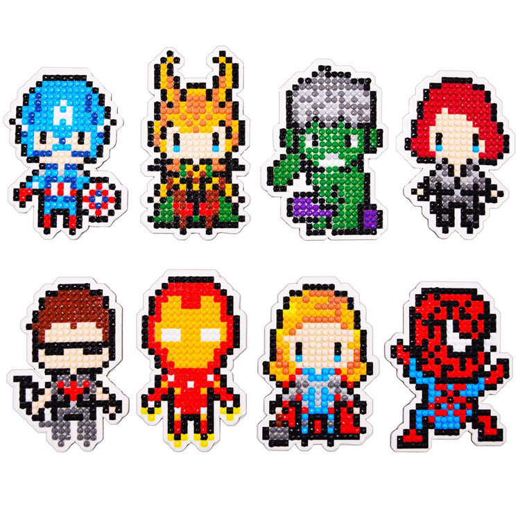 Алмазная живопись, наборы наклеек для детей, DIY 5D Hero, Алмазная мозаика, наклейки по номерам, наборы для детей, подарок на день рождения и Рождество