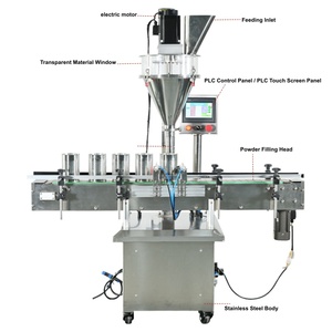 Machine <span class=keywords><strong>de</strong></span> remplissage <span class=keywords><strong>de</strong></span> <span class=keywords><strong>poudre</strong></span> entièrement automatique avec convoyeur pour bouteilles, bocaux, <span class=keywords><strong>lait</strong></span>, protéines <span class=keywords><strong>en</strong></span> <span class=keywords><strong>poudre</strong></span>, <span class=keywords><strong>doseur</strong></span> à vis 30 bpm 15L - Product Image 2