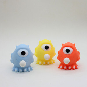 Jouet à presser Mike Wazowski, créatif, durable, portable, en caoutchouc, qui souffle des bulles, anti-stress, en forme de panda, décoration de bureau pour tous les âges - Product Image 2