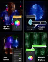 400LED de Noël Smart RGB Pixel Adressable Rideau Lumières App Programmable LED Fée DIY Rideau Lumières