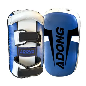 AIDONG alta calidad hecho a medida de cuero Muay Thai Pad venta al por mayor boxeo Kicking Pad Shield