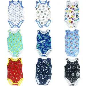 Newborn Jumpsuits Clothes Set Summer Cotton Baby Rompers Wholesale With Button Baby