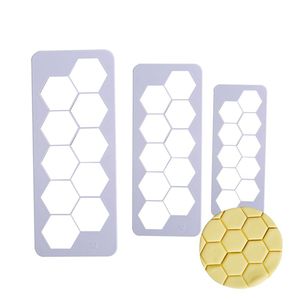 Lixsun kek Cupcake dekorasyon araçları kare altıgen Mermaid kek balık pulu fondan çerez Embosser kesiciler - Product Image 1