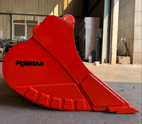 Godet à boue ECR145 pour excavatrice 12-15 tonnes, robuste, avec bord vissé en acier Q345B/Q460, garantie 1 an