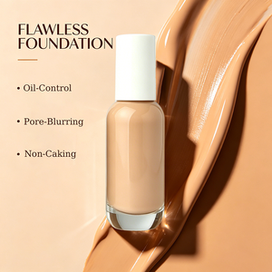 OEM Private Label Soft Matte Flawless Liquid <b>Foundation</b> High Pigment Full Coverage Makeup Base Custom Logo & Packaging Wholesale - Product Image 6