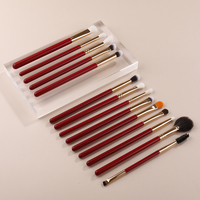 Ensemble de pinceaux de maquillage IPRESTA de haute qualité, 14 pièces, poils synthétiques, débutants, doux, correcteur pour les yeux, manche en bois, outils de beauté, neuf d'usine
