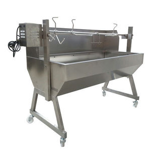 Asador de asador espartano con Motor, acero inoxidable 1500, con capucha, gran oferta - Product Image 1