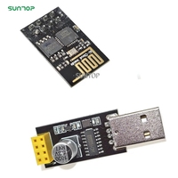 SUNTOP ESP01 Adaptor Pemrogram UART ESP-01 Adaptor ESP8266 CH340G USB ke ESP8266 Modul Papan Pengembangan Wifi Nirkabel Serial