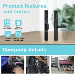 Qunn IP66 không thấm nước ngoài trời thông minh khóa cửa ttlock BLE <span class=keywords><strong>wifi</strong></span> Kích hoạt cho hồ sơ hẹp nhôm cửa gỗ tuya ứng dụng - Product Image 4