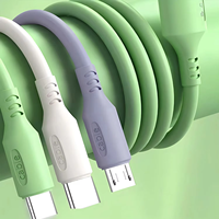 Câble USB de charge rapide 3-en-1 en silicone liquide pour iPhone et Android – Offre spéciale à prix réduit