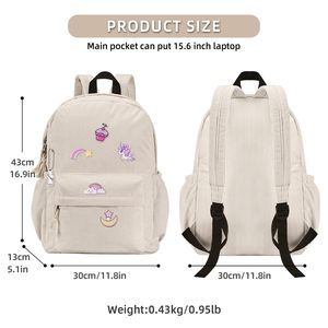 Sac à dos en velours côtelé de qualité supérieure avec fermetures éclair bidirectionnelles SBS, design spacieux multi-compartiments, bretelles ergonomiques rembourrées - Product Image 2