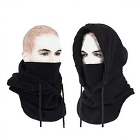 Cagoule polaire coupe-vent chaude intégrée avec masque facial et cache-cou pour le ski, le cyclisme et les sports de plein air – Vente en gros, personnalisable OEM