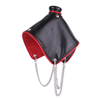 Anneau scrotal taille S/L, écharpe scrotale, pochette scrotale, chaîne de chasteté pour dissimuler le poids du scrotum, accessoire en cuir pour jeu BDSM masculin