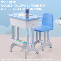 Meubles scolaires en plastique modernes, confortables et durables, ensemble table et chaise pour étudiants, écologiques, qualité commerciale, garantie 1 an
