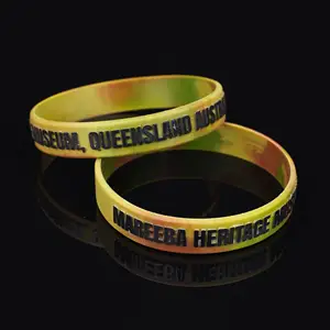 Suppliers High Quality Custom Fashion Mosquito Rubber Bracelets Wrist Band Embossed Silicone Wristbands With Print