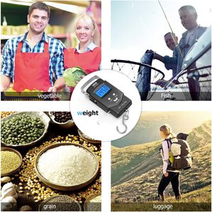 Balance numérique pour <span class=keywords><strong>poisson</strong></span> avec écran LCD rétroéclairé 110 lb/50 kg - Product Image 5