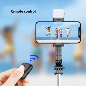 Gran soporte <span class=keywords><strong>de</strong></span> trípode portátil Roc para teléfono móvil para vídeo con luz trípode <span class=keywords><strong>de</strong></span> palo <span class=keywords><strong>de</strong></span> Selfie extensible con soporte <span class=keywords><strong>de</strong></span> trípode remoto inalámbrico - Product Image 2