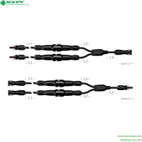 Kabel Harness Surya 1500VDC Berperingkat IP68 Perlindungan CATIII/2 Konektor Paralel Panel Surya Sekring Inline Sambungan Sistem PV